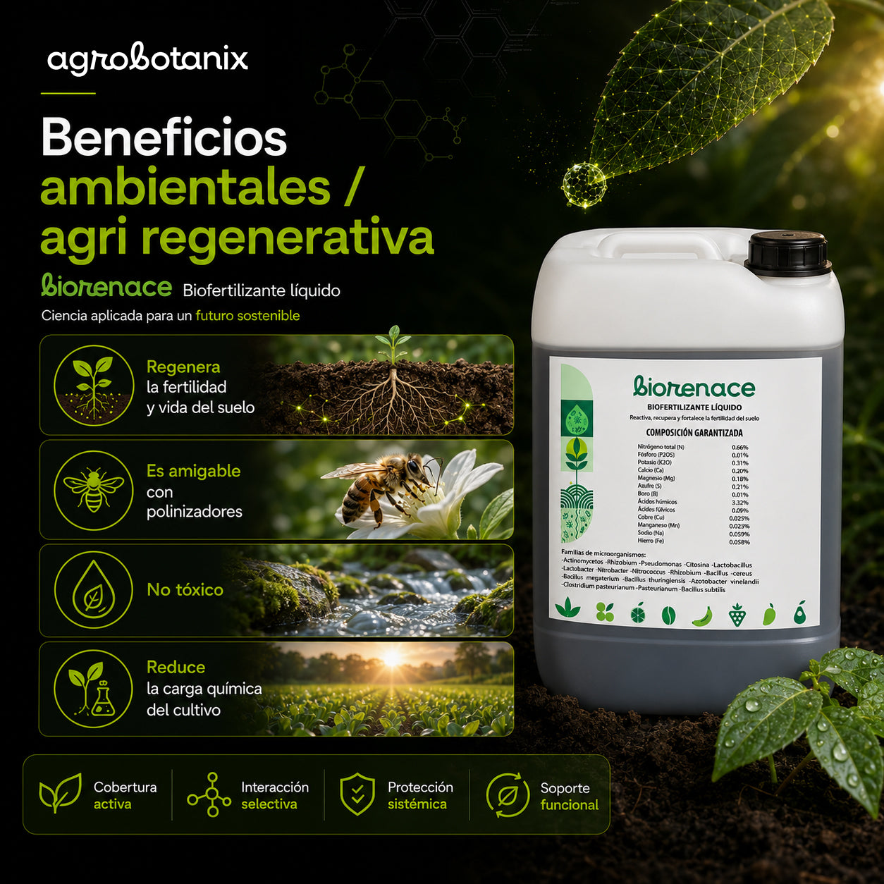 Biorenace - Biofertilizante líquido