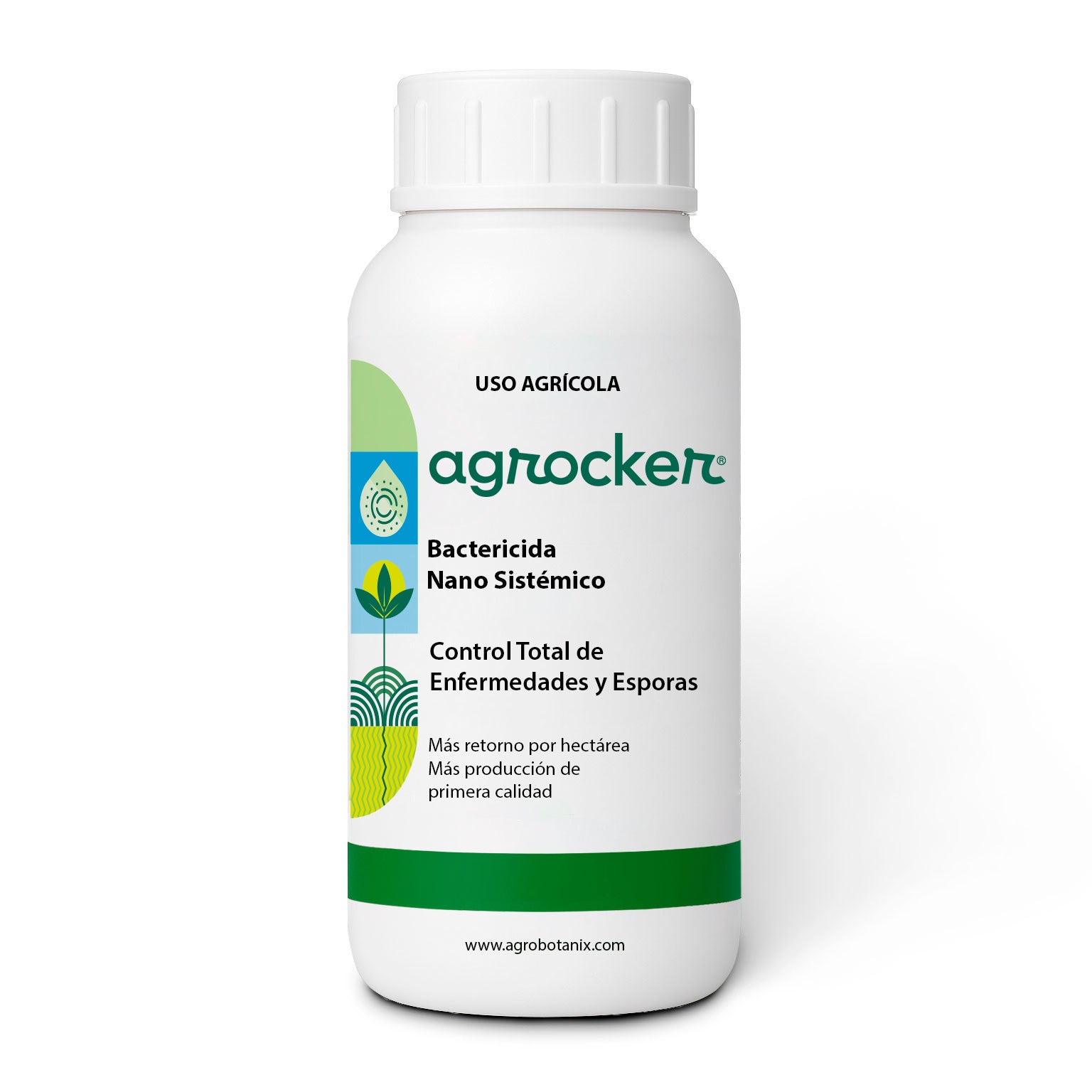 Agrocker - Activo Nano Sistémico para hongos, virus o bacterias - 1 Litro